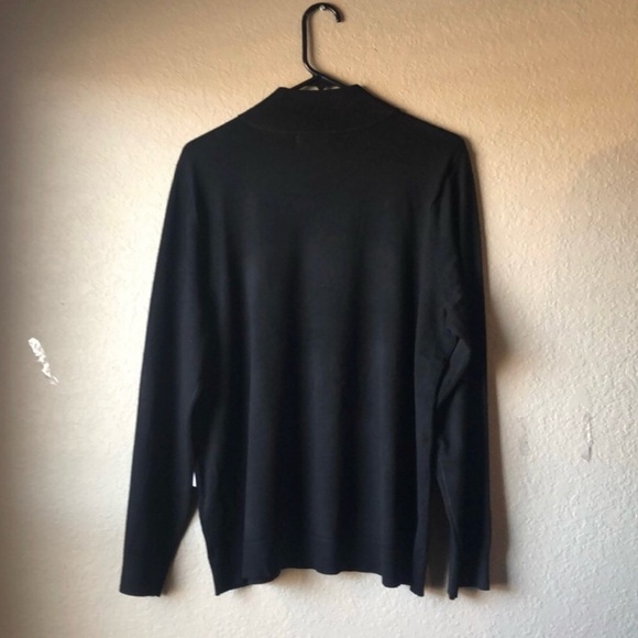 New Calvin Klein Sweater Women’s Large Black Decorative Buttons Casual Sweater - Picture 9 of 13